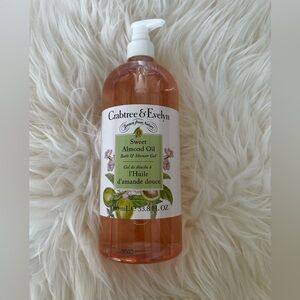 Crabtree & Evelyn Sweet Almond Bath & Shower Gel 33.8 fl oz Jumbo Size Body Wash